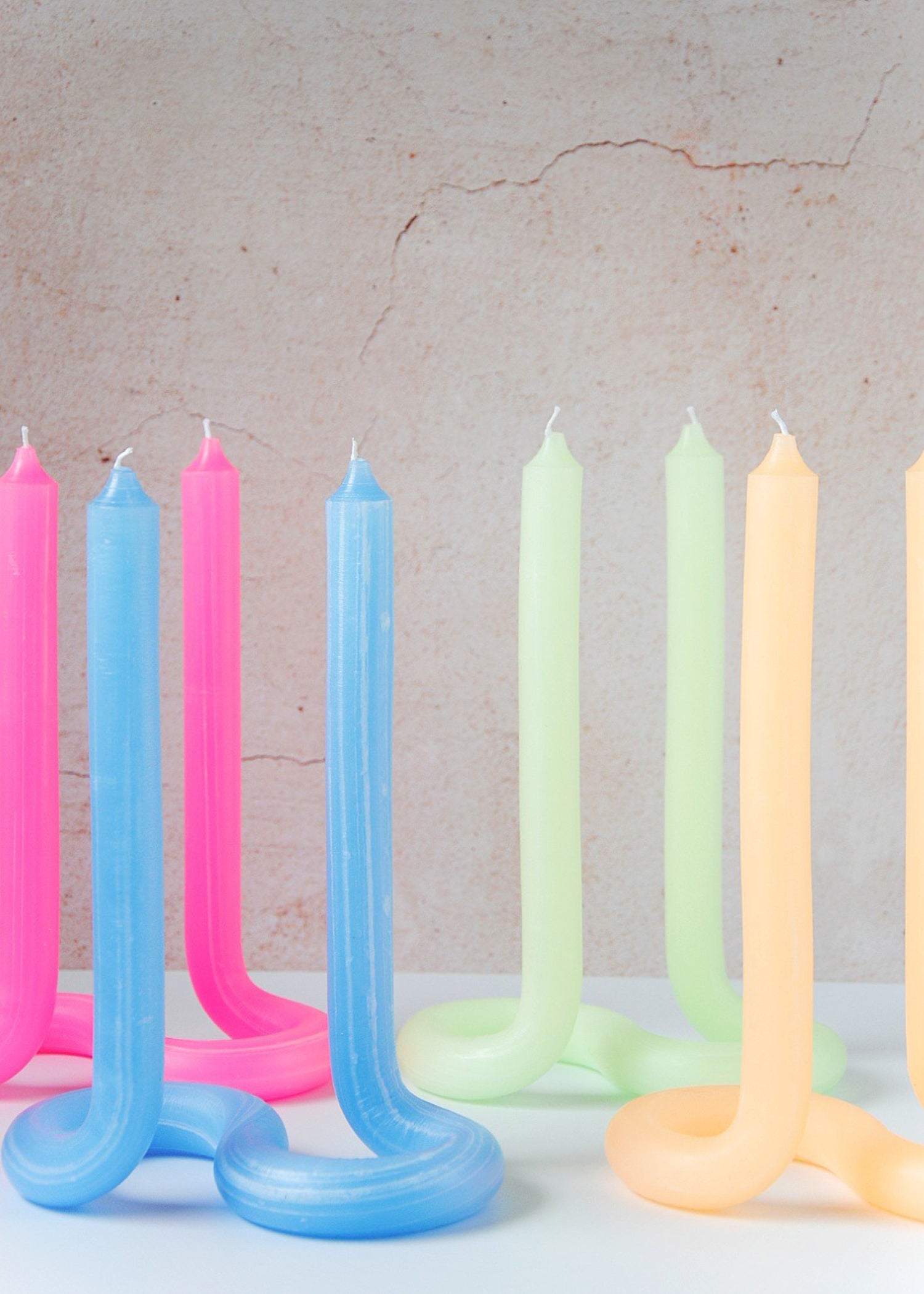 Lex Pott Twist Kaars | Mint Groen