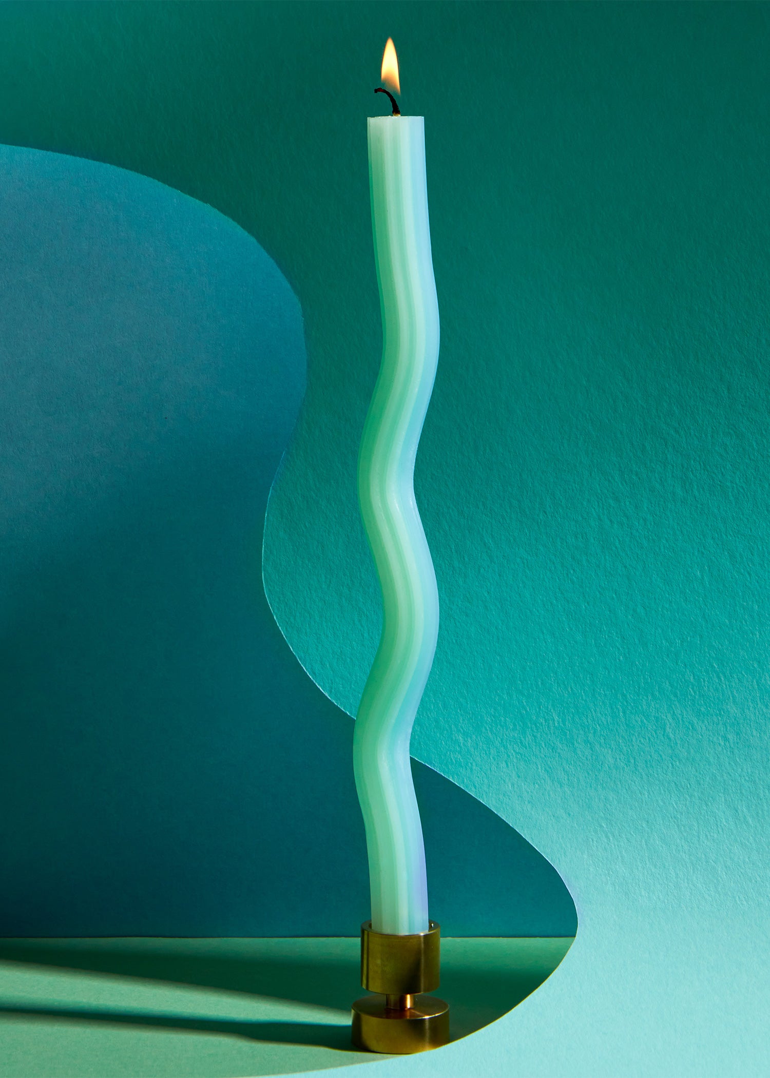 Design Wiggle Candles | Mint Blauw