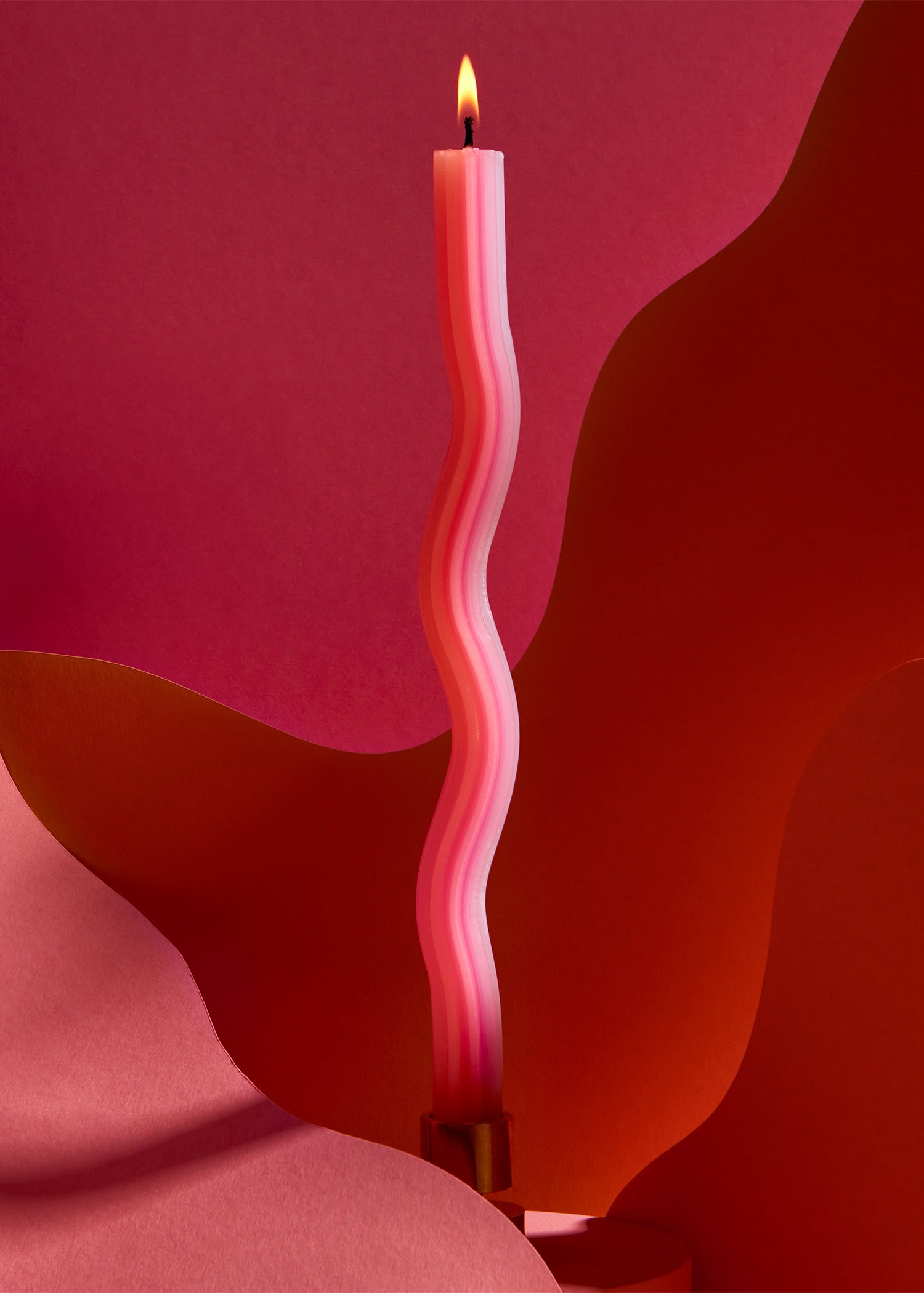 Design Wiggle Candles | Roze Oranje