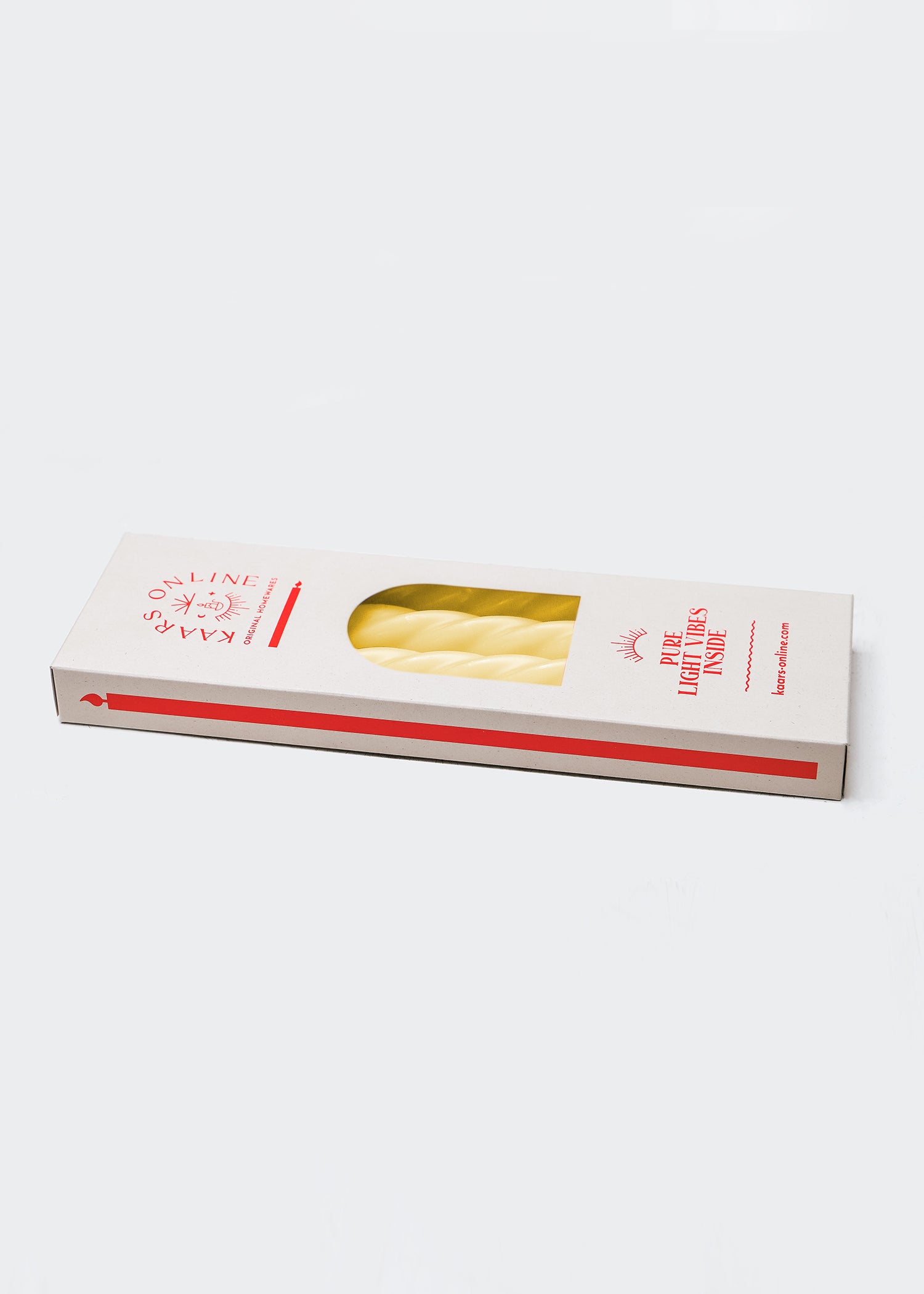 Twist Kaarsen | Soft Yellow Geel