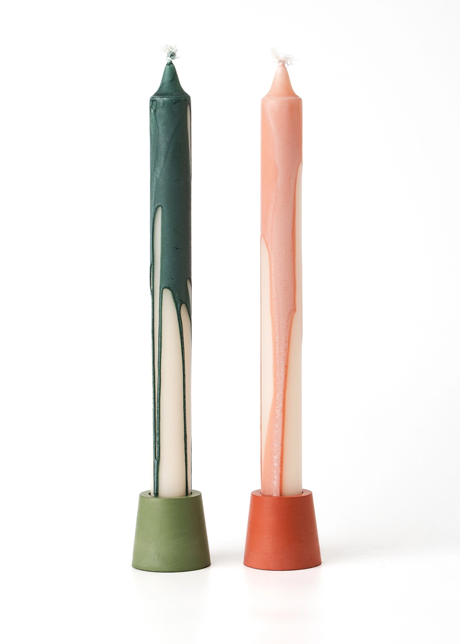 Flow Kaarsen Set | Mos Groen