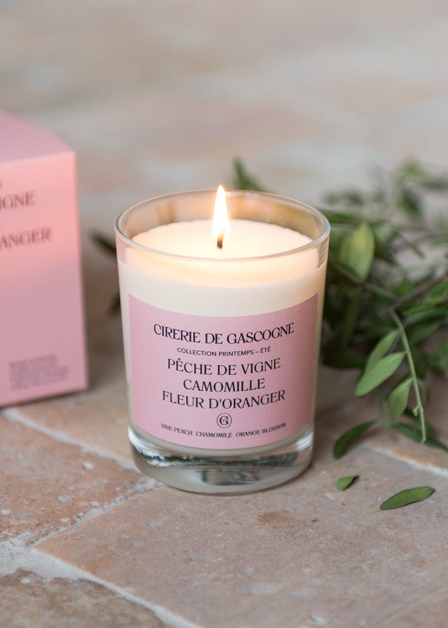 Natuurlijke Geurkaars Perzik, Kamille & Oranje Bloesem