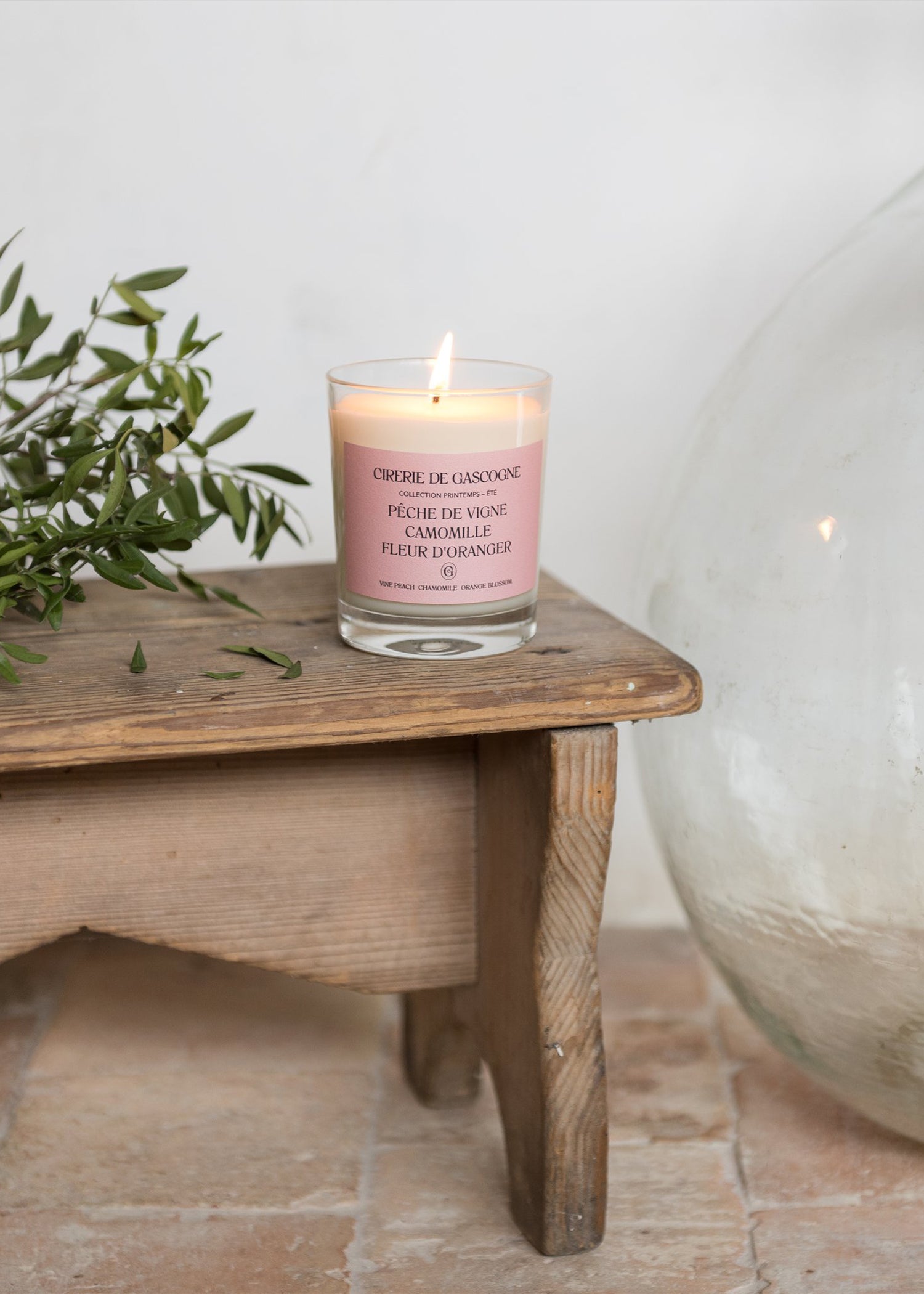 Natuurlijke Geurkaars Perzik, Kamille & Oranje Bloesem