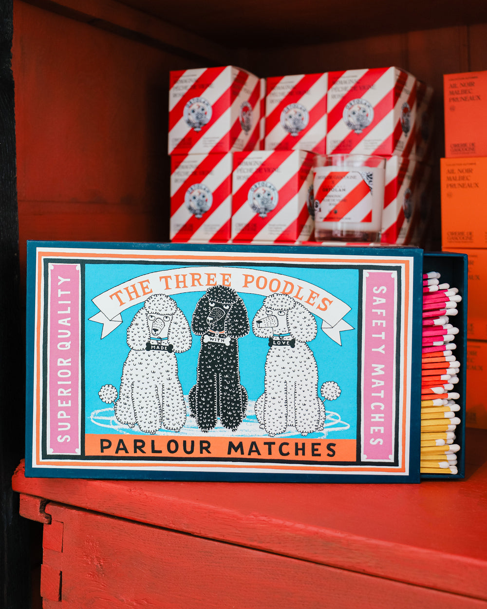Archivist Gallery Three Poodles Giant Lucifers Matches