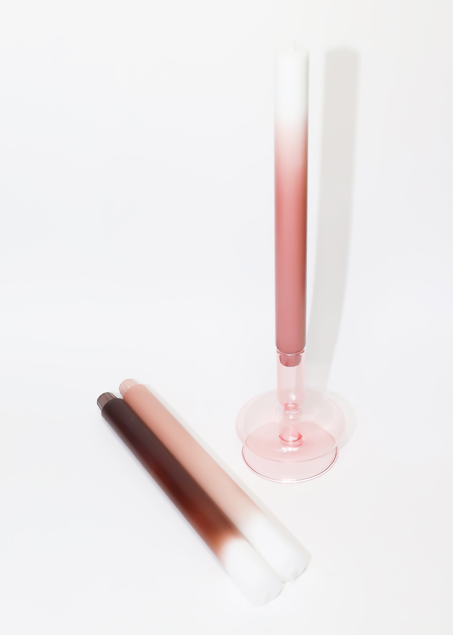 Fair Trade Gradient Kaarsen | Dusty Rose
