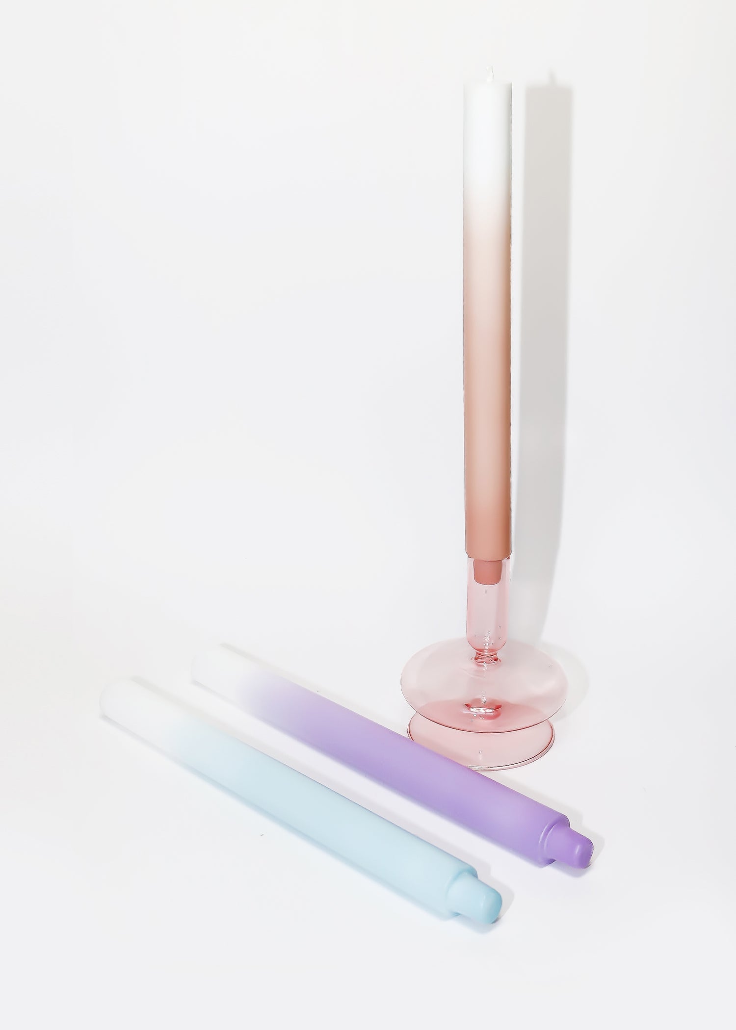 Fair Trade Gradient Kaarsen | Petal Purple