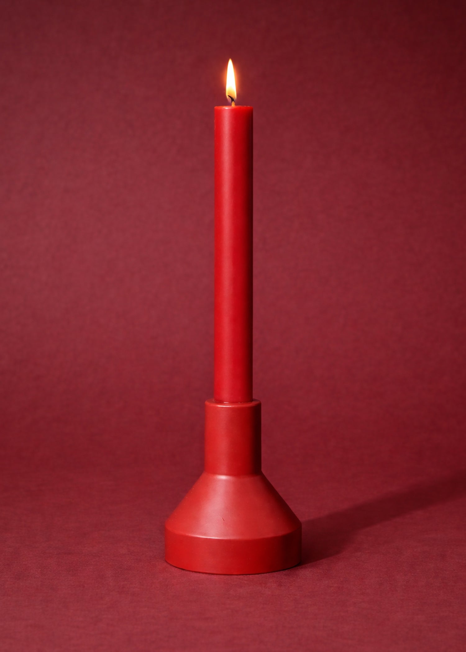 Design Kaars & Houder | Warm Rood