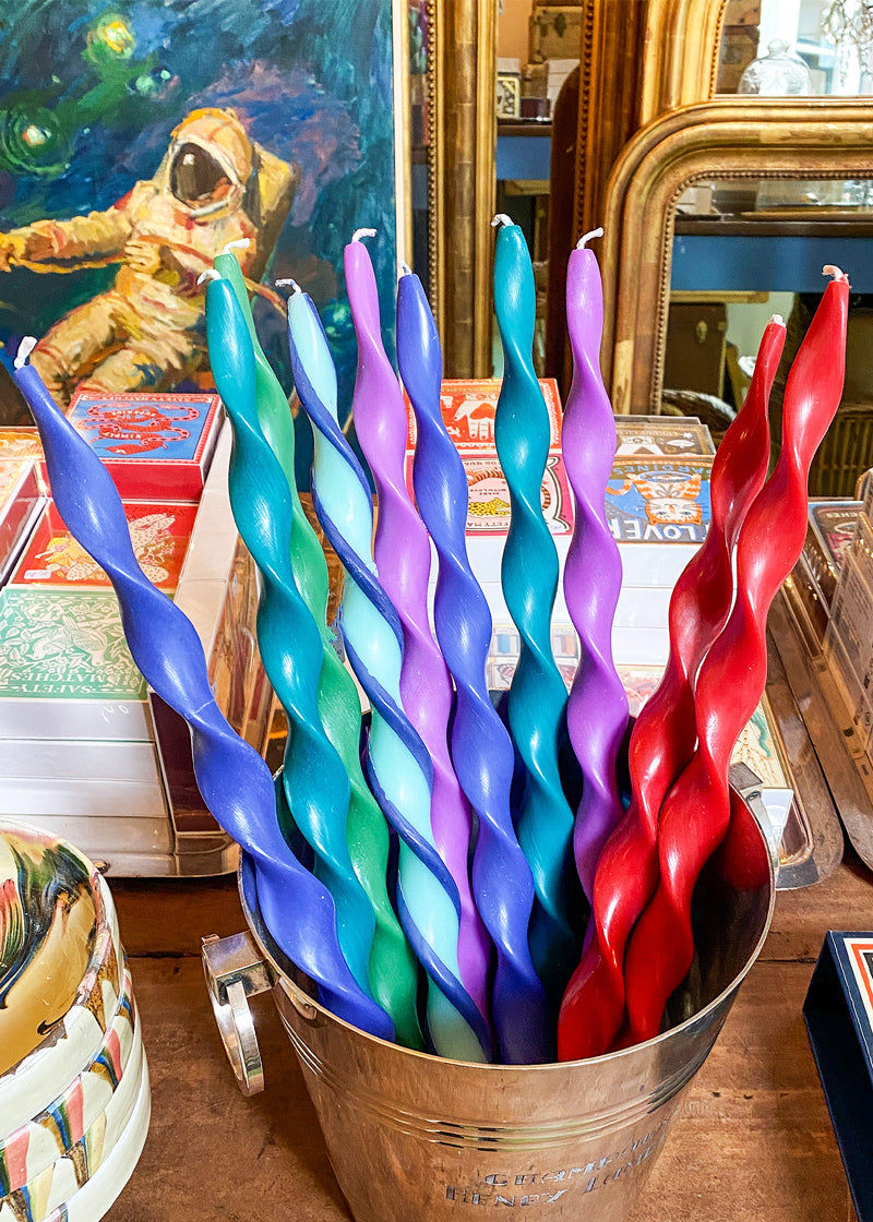 Fair Trade Big Lazy Spiral Design Kaars | Duo Zee