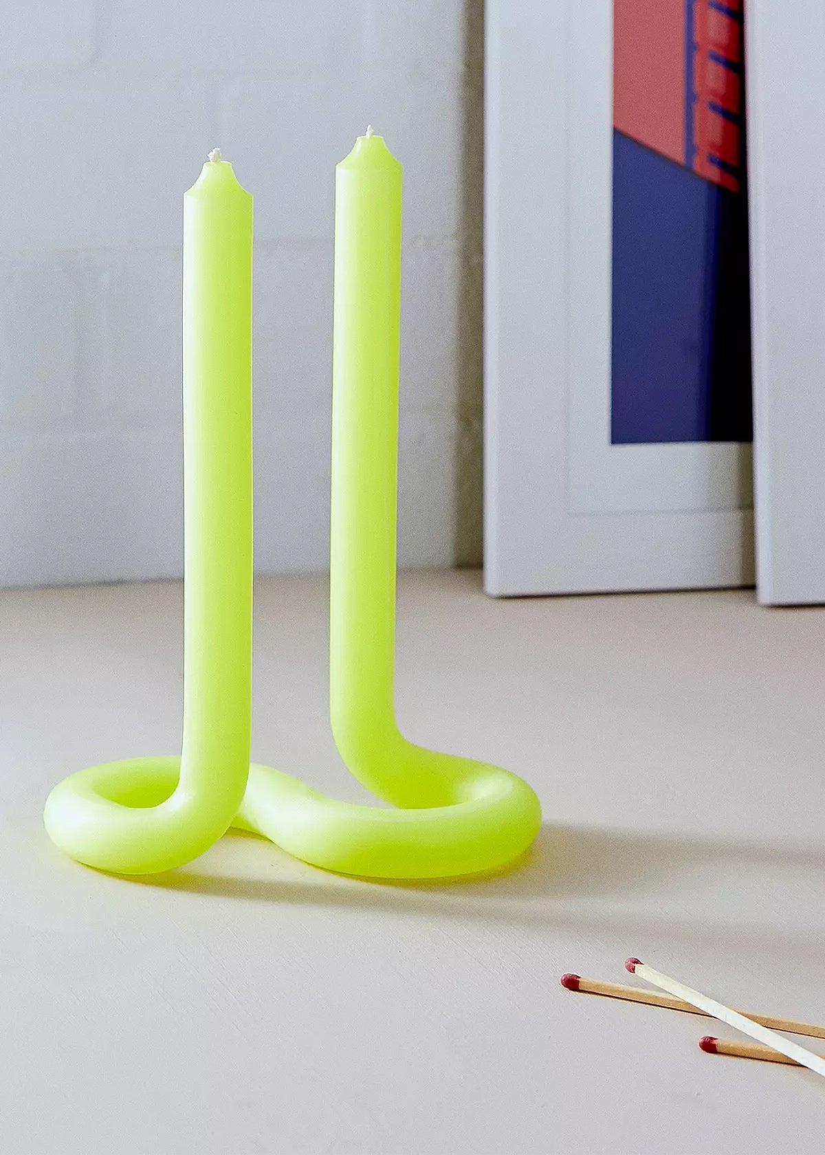 Lex Pott Twist Kaars | Geel