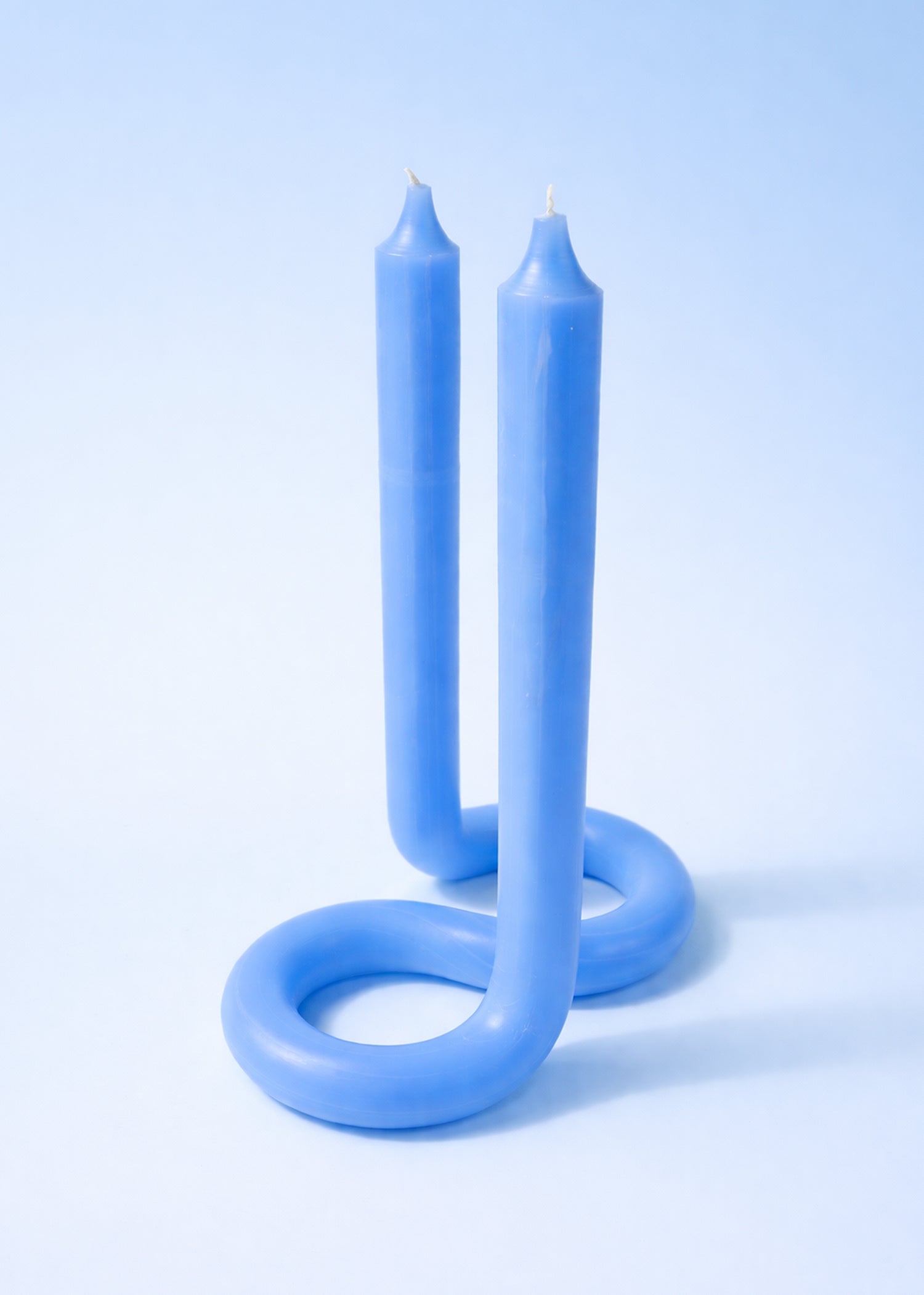 Lex Pott Twist Kaars | Licht Blauw