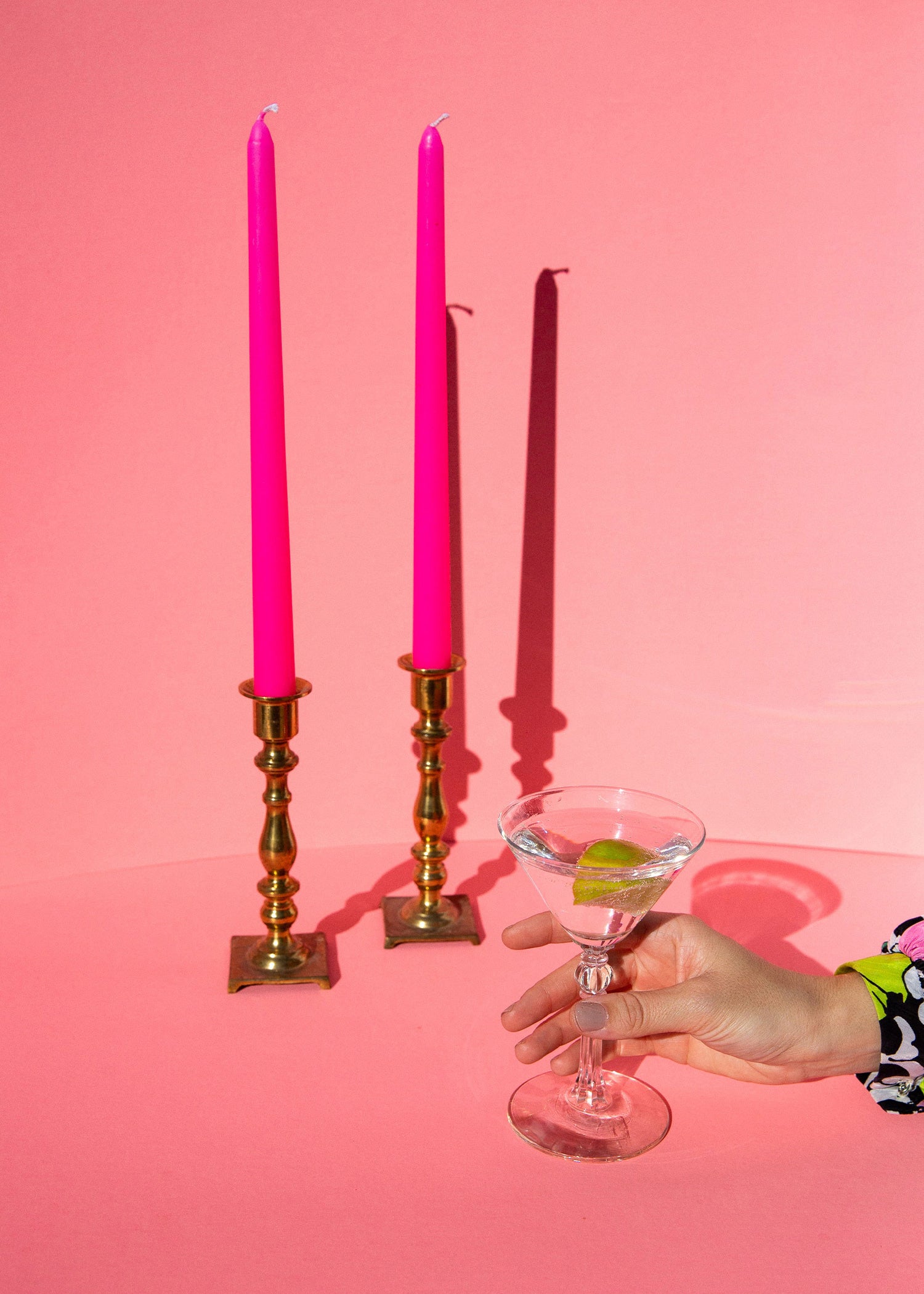 Dinerkaars | Tapered Neon Pink Fuchsia Roze