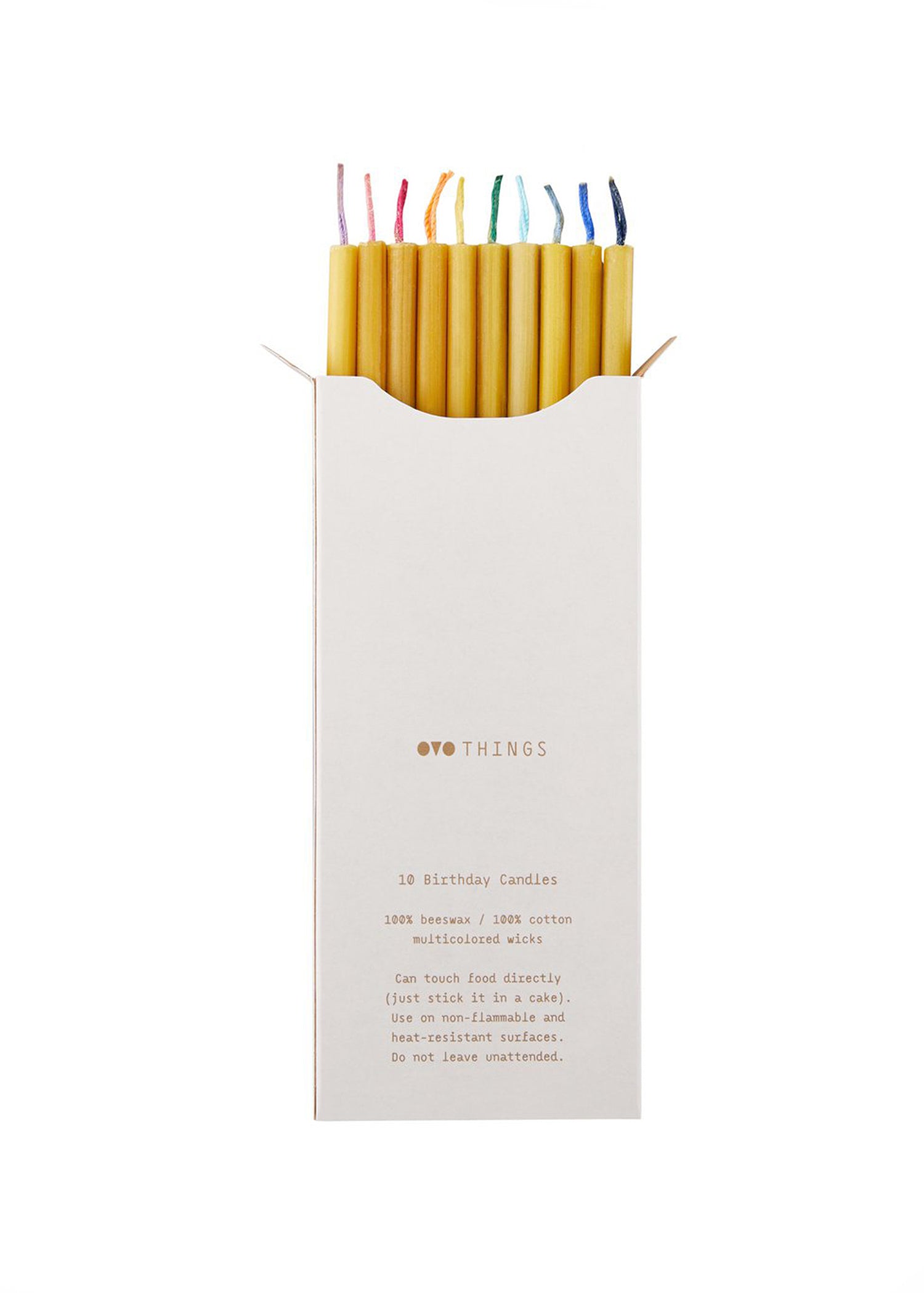 Birthday Slim Candles | Mini Verjaardagskaarsen van bijenwas