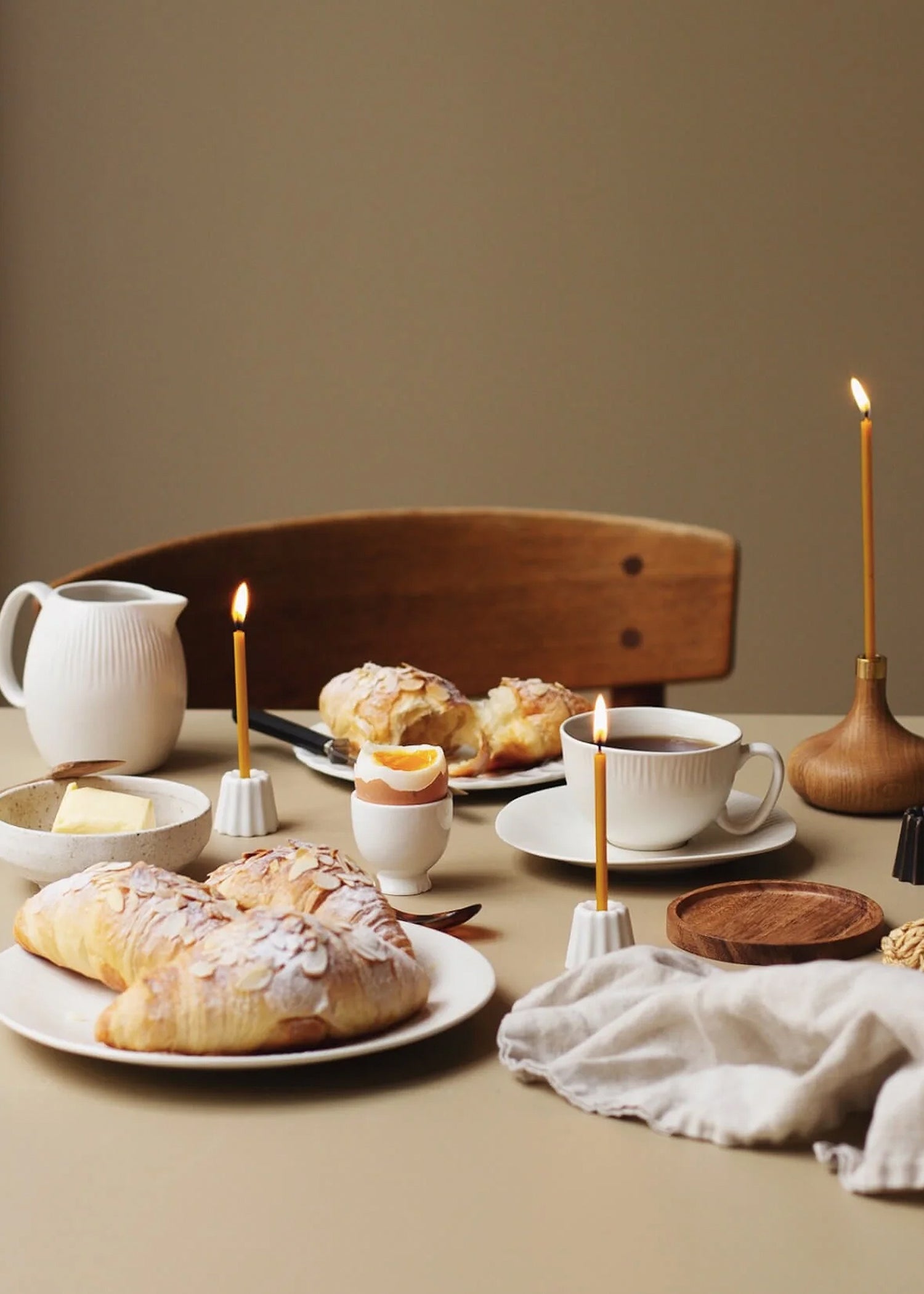 Mini Porseleinen "Canelé" kaarsen houder