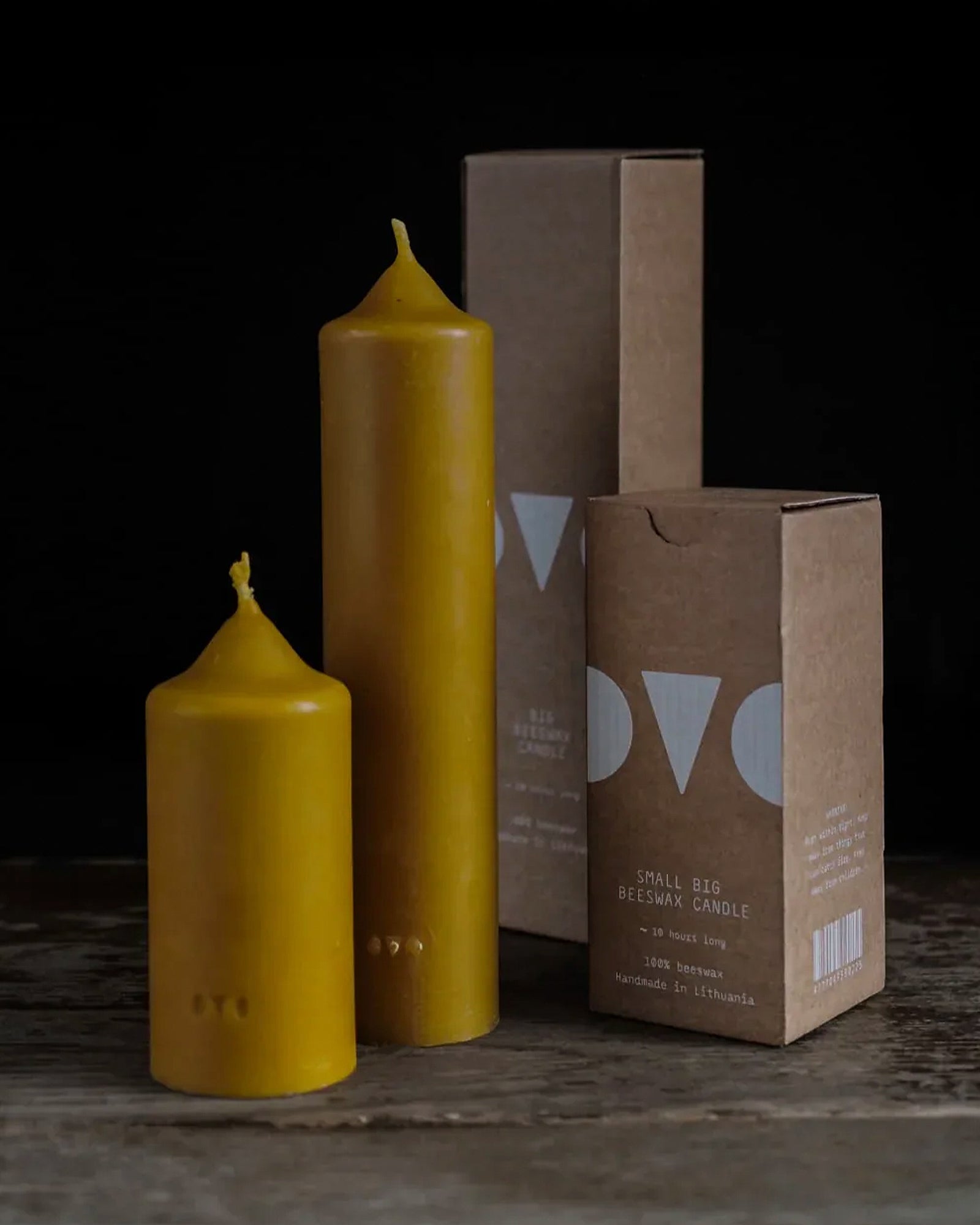 Small Beeswax Candle | kleine pilaar kaars van bijenwas