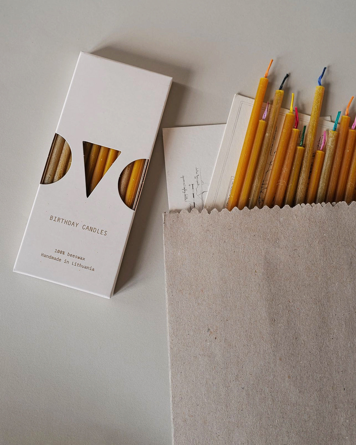 Birthday Slim Candles | Mini Verjaardagskaarsen van bijenwas