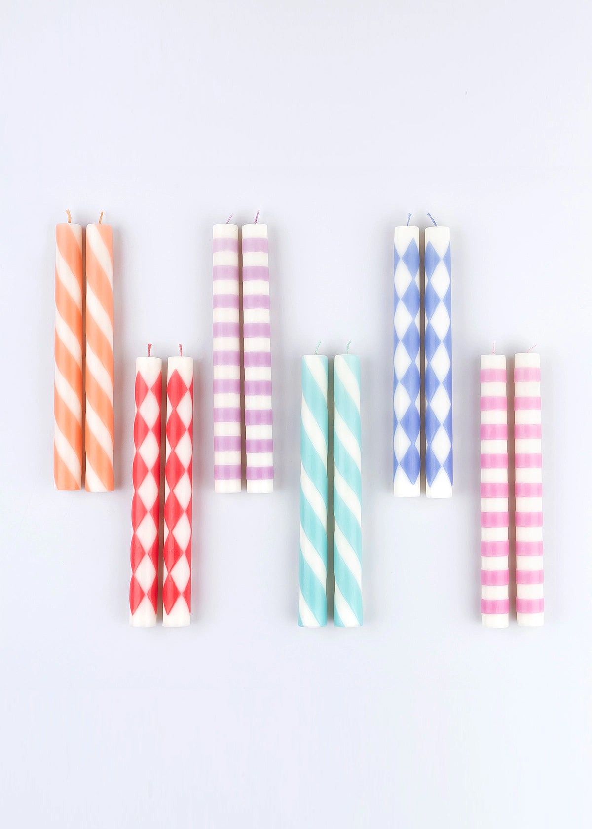 Geometrische Patroon Kaarsen Set | Pattern Candles Set Circus