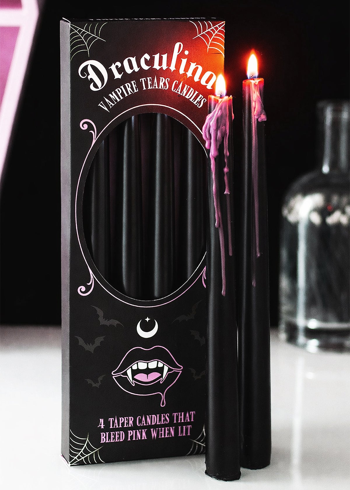 Roze Vampiertranen Druipkaarsen