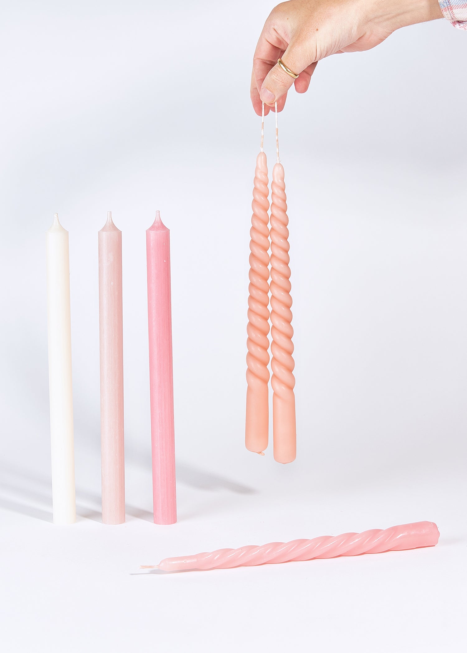Twist kaarsen | Blossom Roze