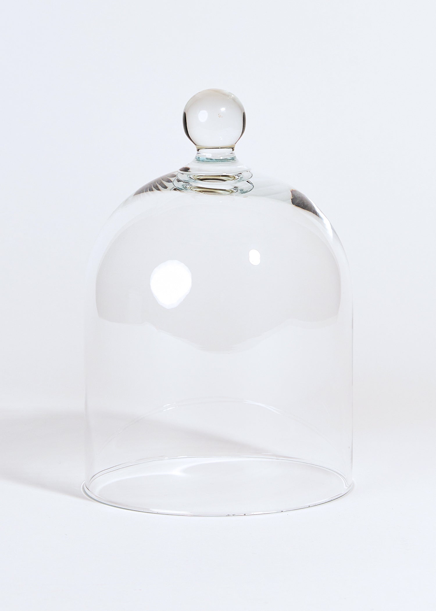 Vintage Glazen Kaars Stolp