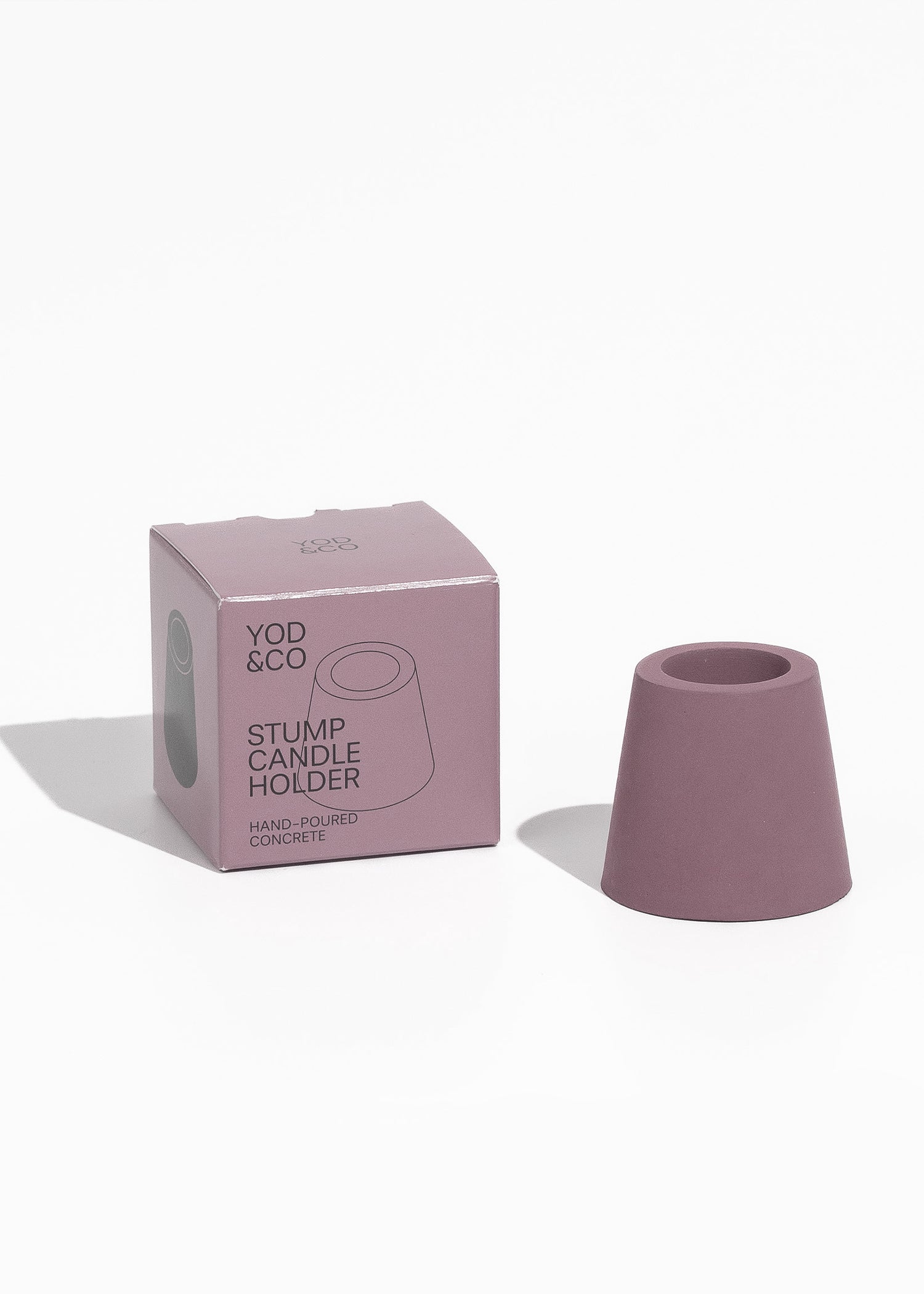 Stump Candle Holder Kandelaar | Mauve