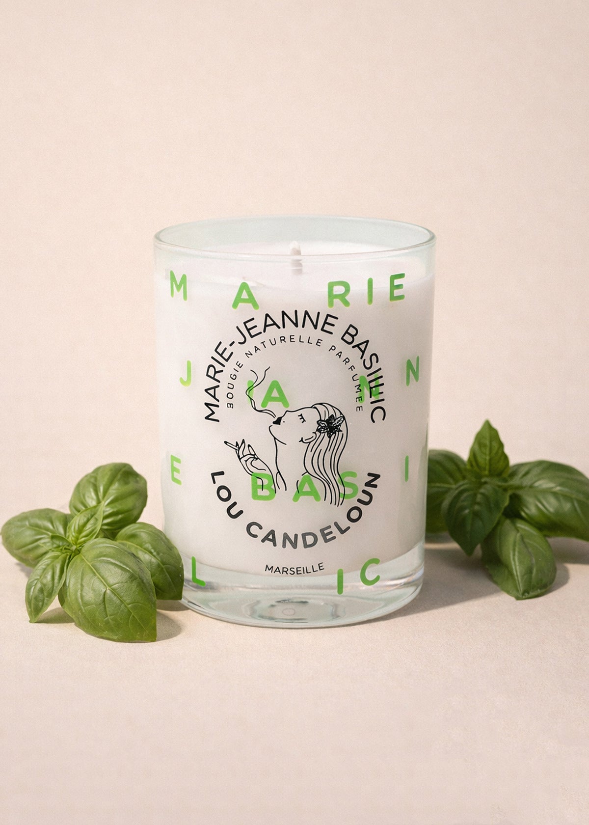 Natuurlijke Geurkaars Basilicum van Lou Candeloun