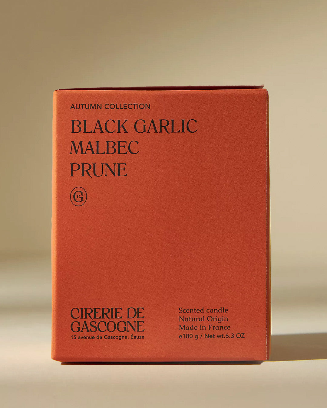 Natuurlijke Geurkaars Zwarte knoflook, Malbec & Pruim