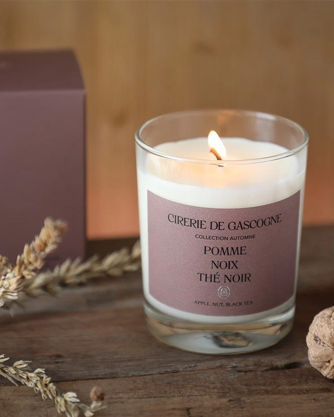 Natuurlijke Geurkaars Appel. Noot & Zwarte Thee
