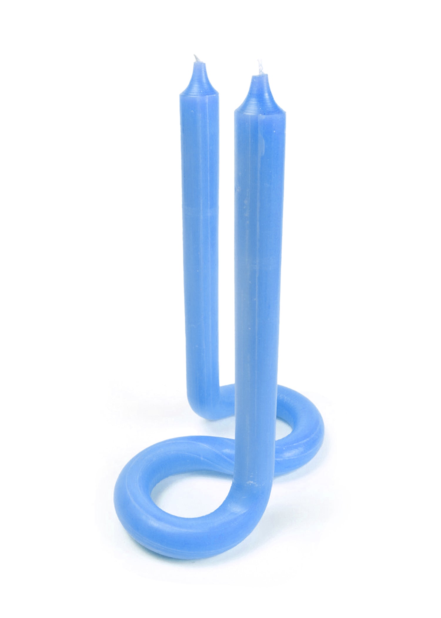 Lex Pott Twist Kaars | Licht Blauw