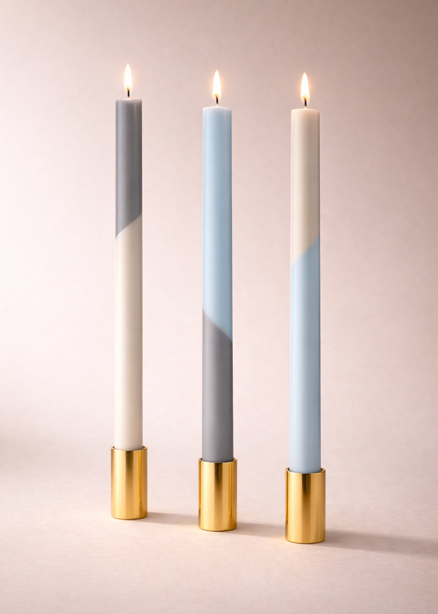 Fair Trade Diagonale Design Kaarsen Set | Winter