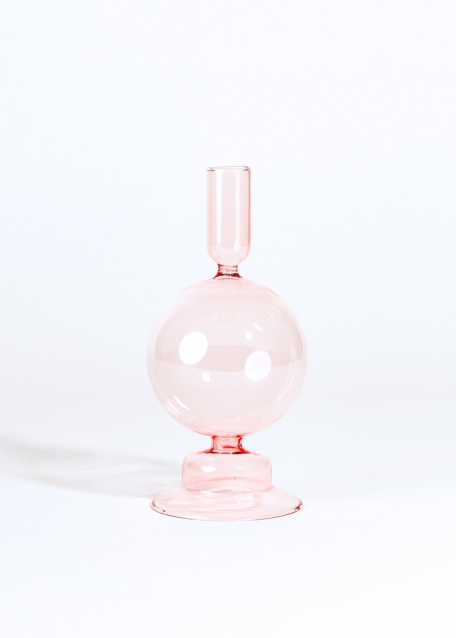 Glazen Kandelaar Super Bubble | Rose