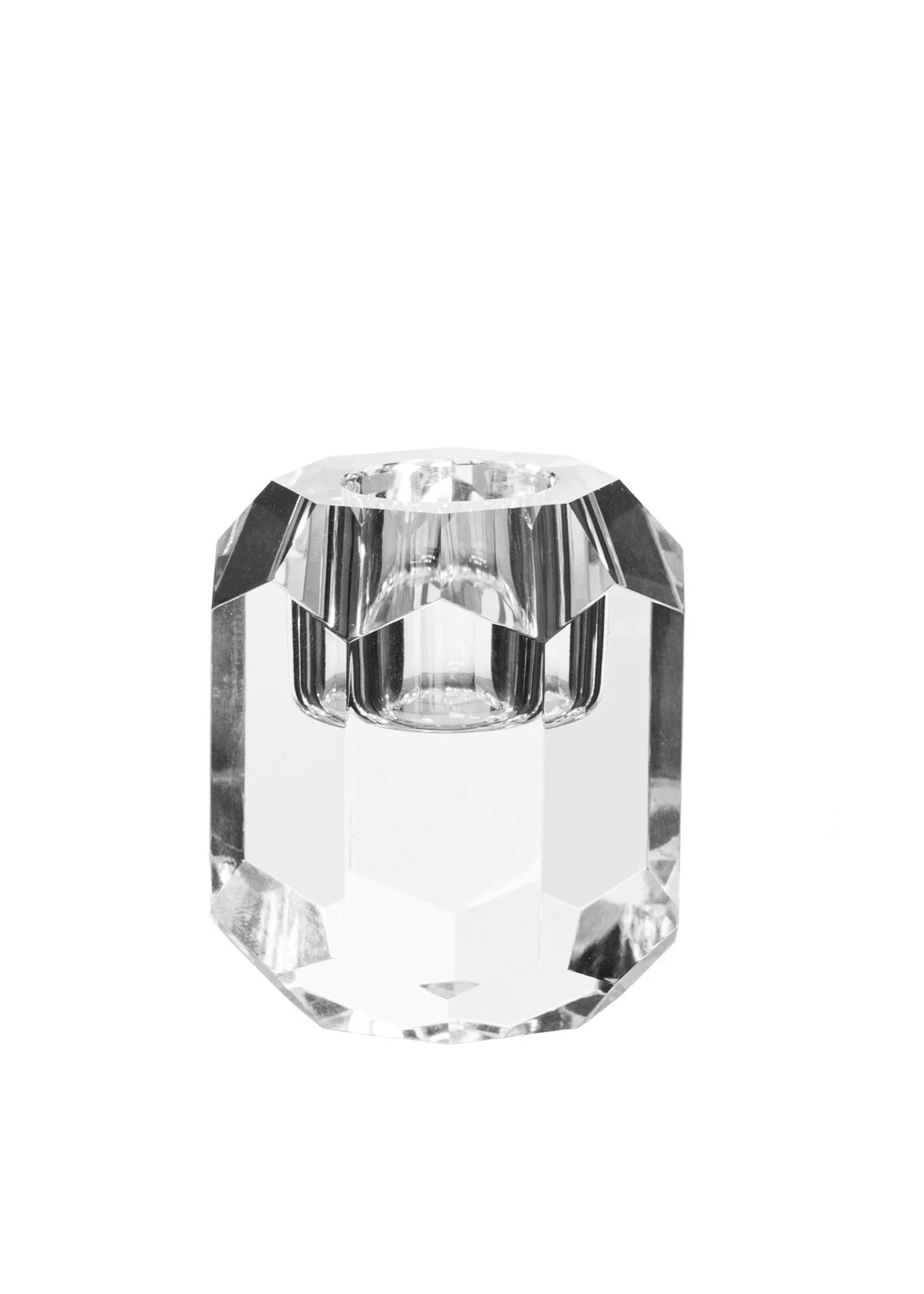 Kristallen Geometrische Kandelaar | Transparant