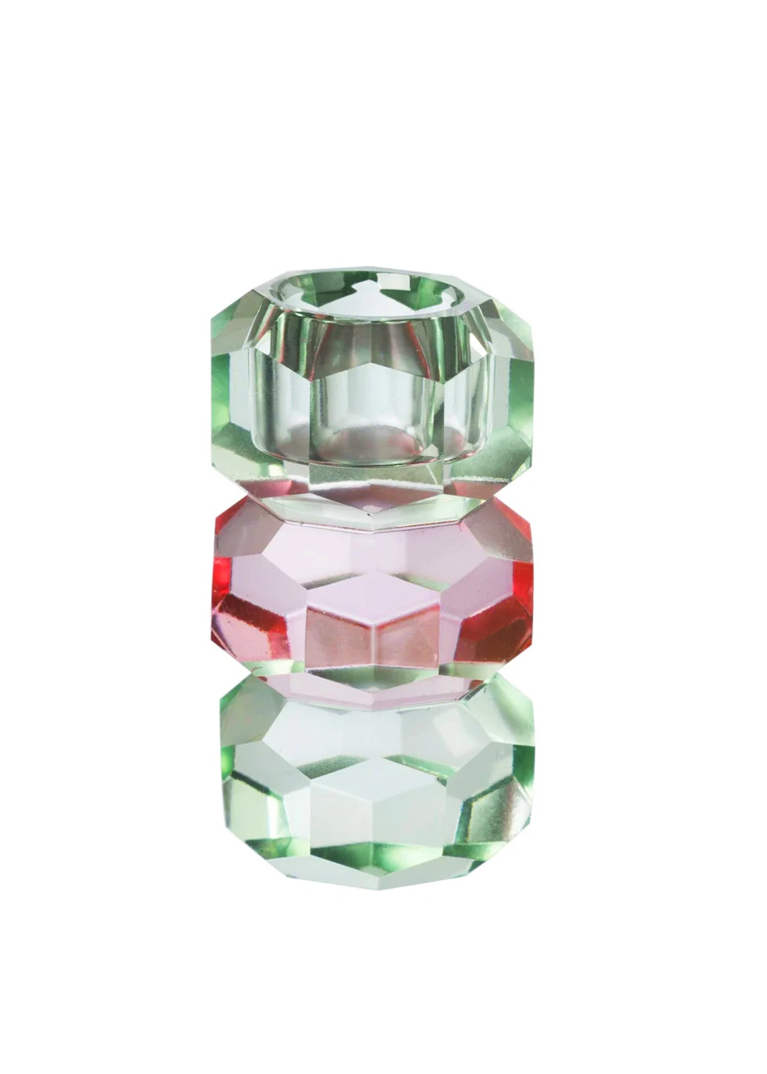 Kristallen Crystal Geometrische Kandelaar | Jade Rose