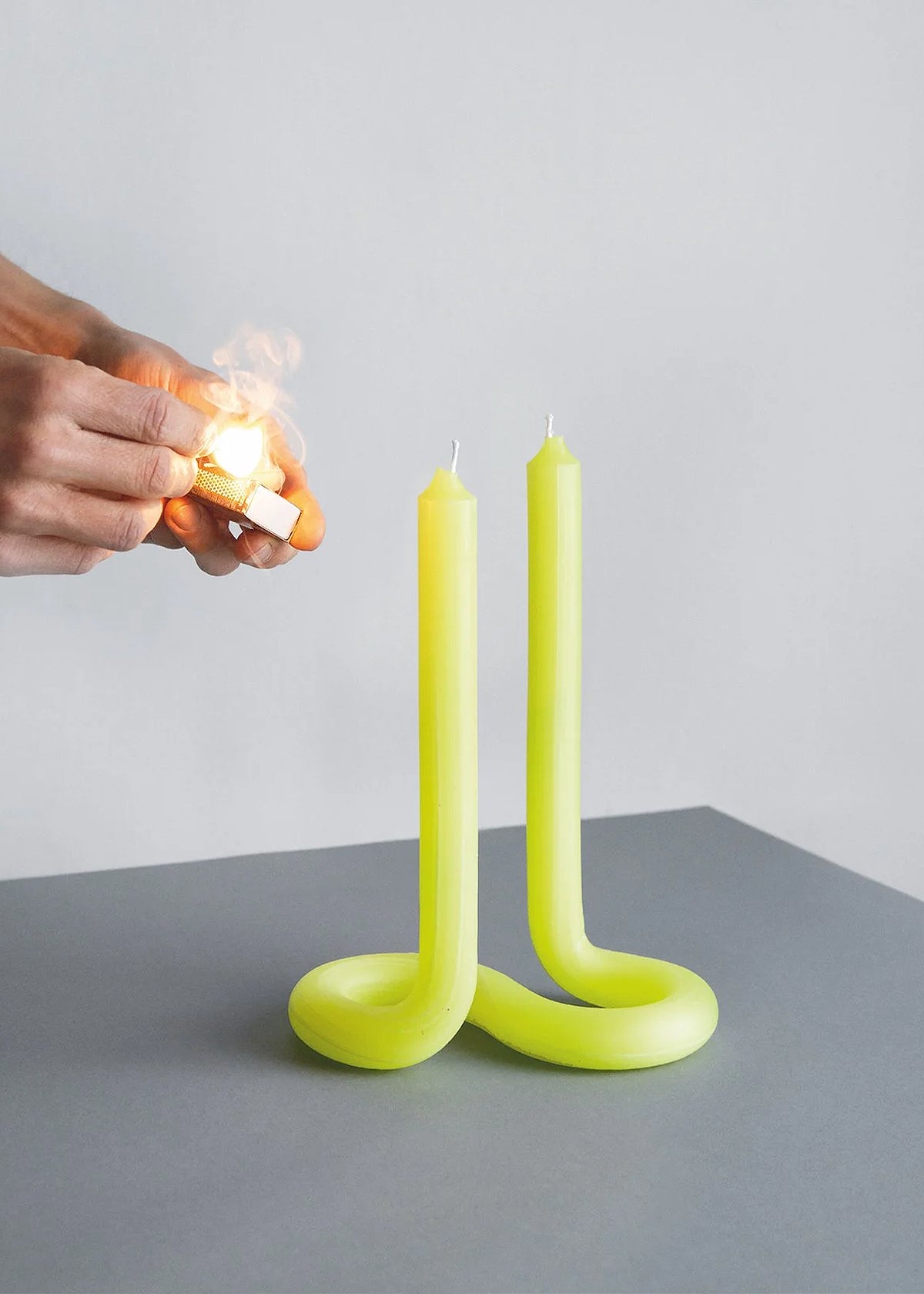 Lex Pott Twist Kaars | Geel