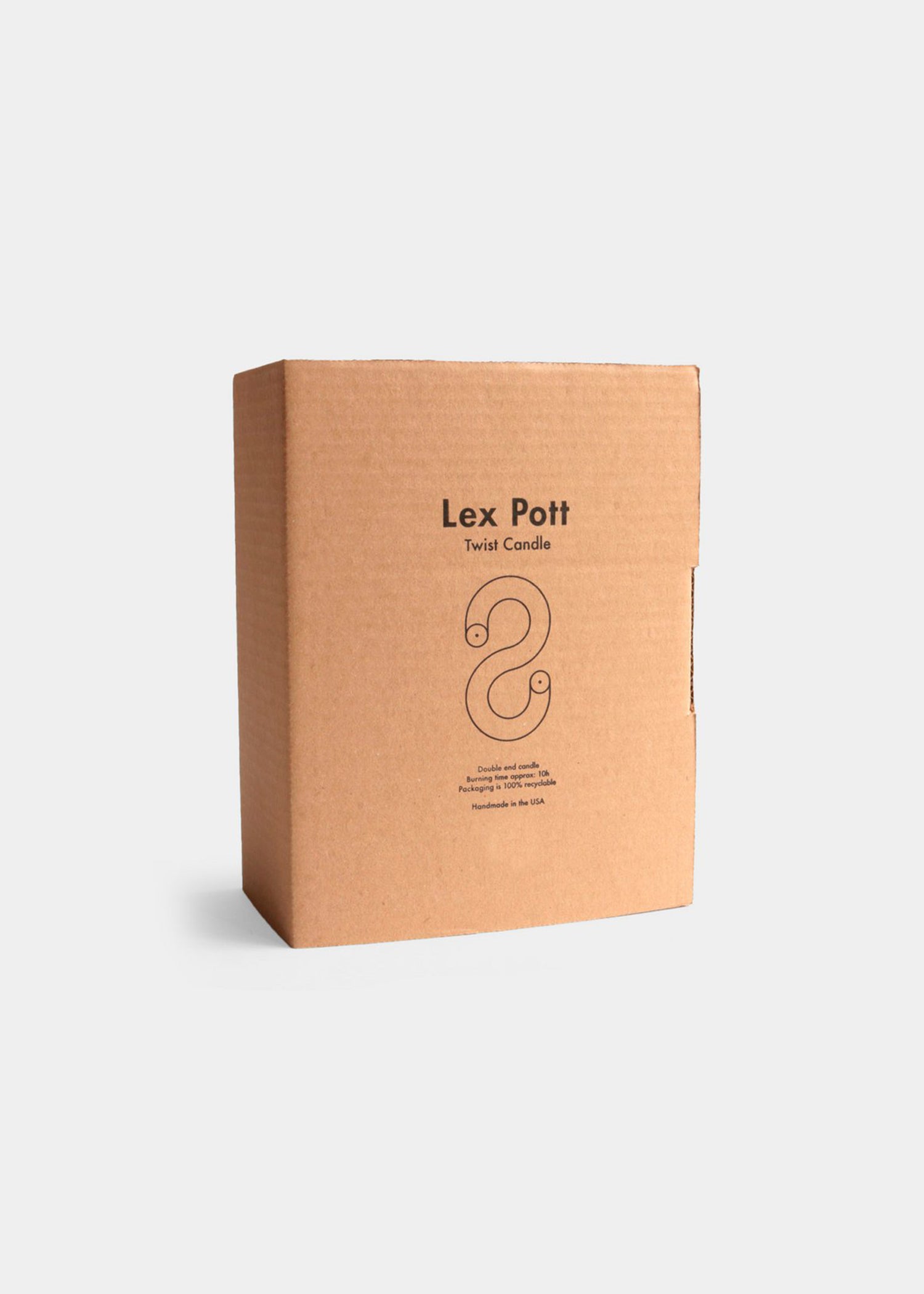 Lex Pott Twist Kaars | Lavendel Paars