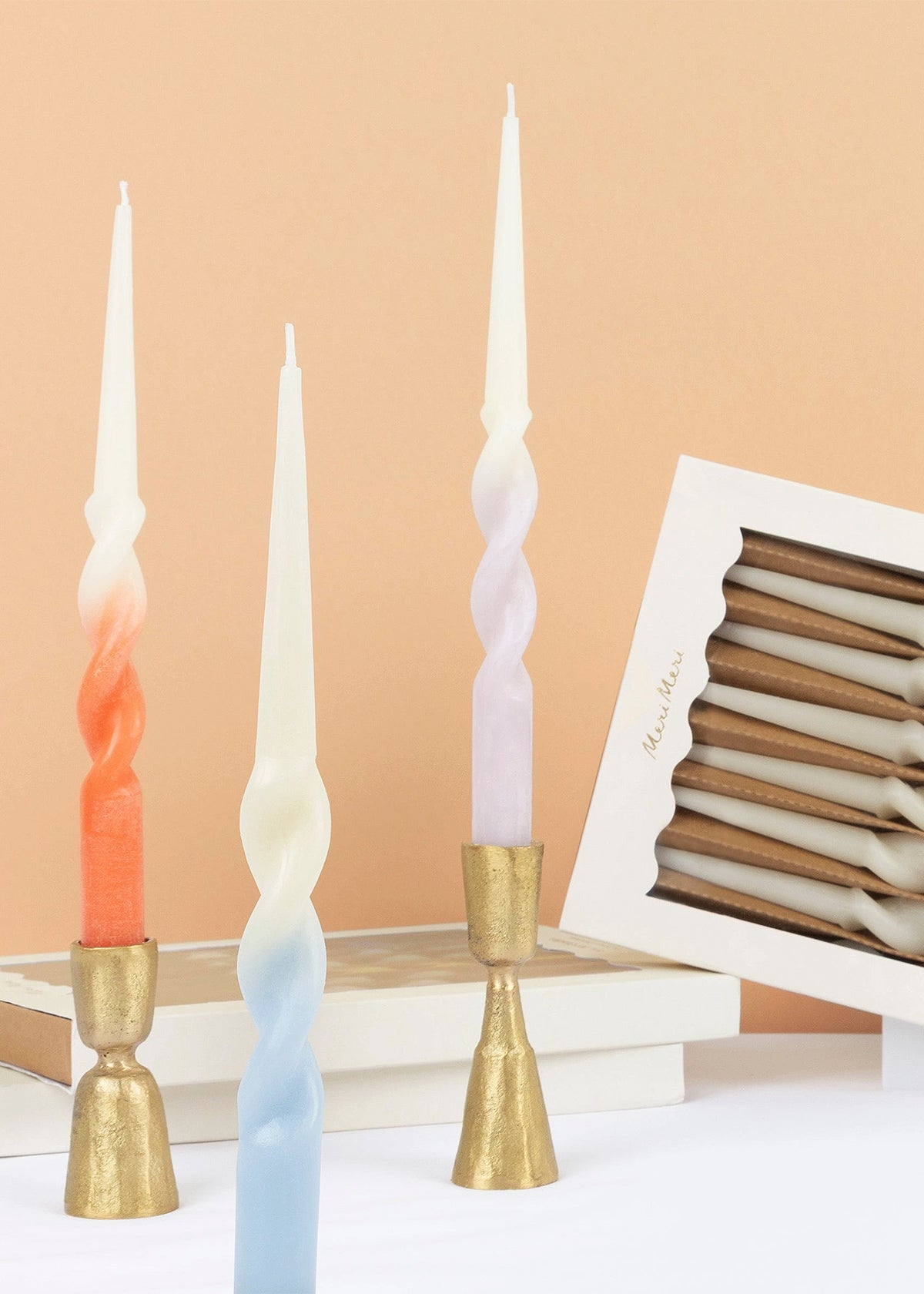 Rainbow Twist Kaarsen Set