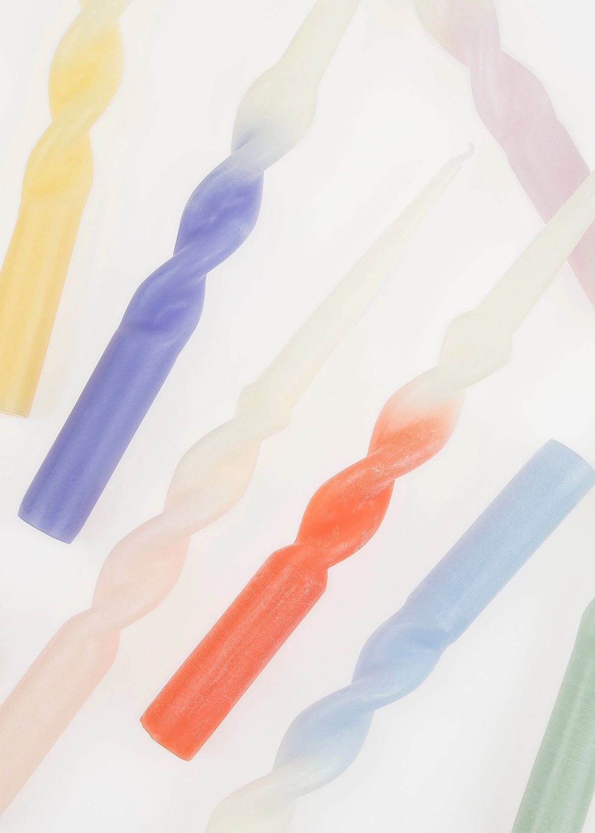 Rainbow Twist Kaarsen Set