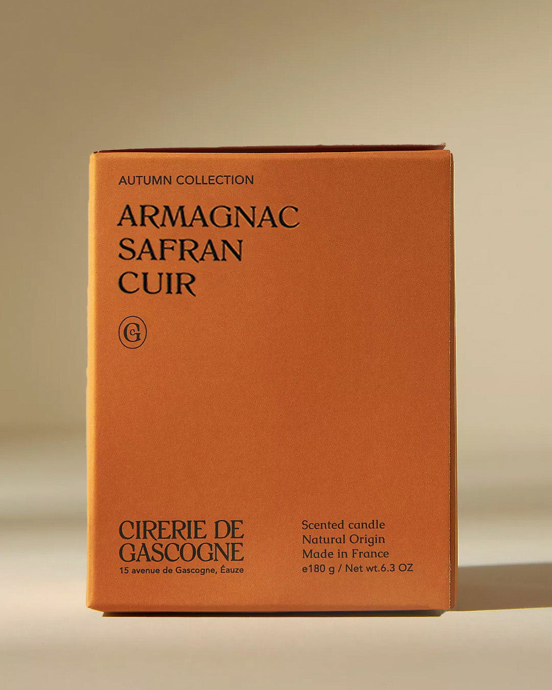 Geurkaars Armagnac, Safraan & Leer
