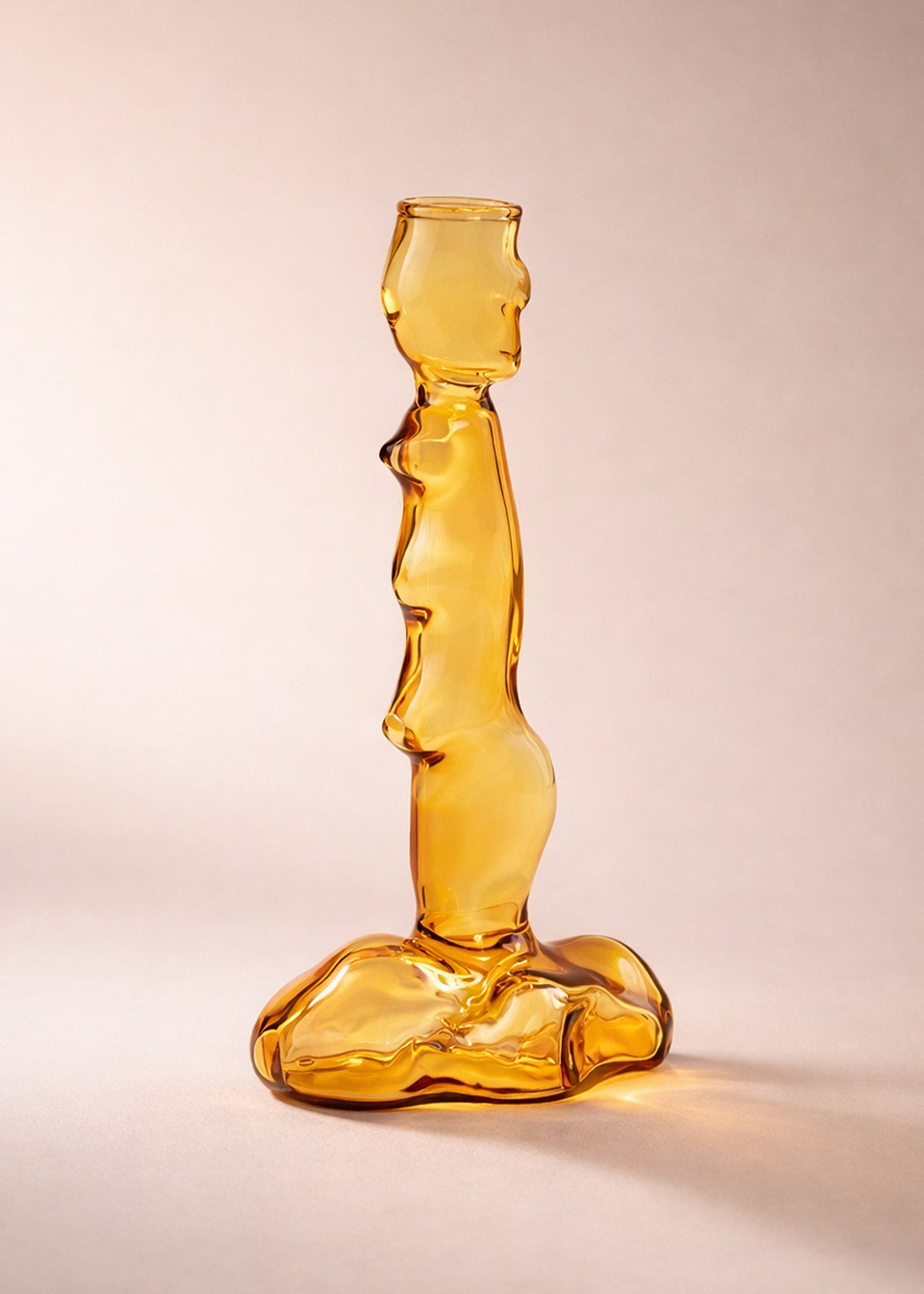 Glazen Kandelaar Clay van &Klevering | Yellow